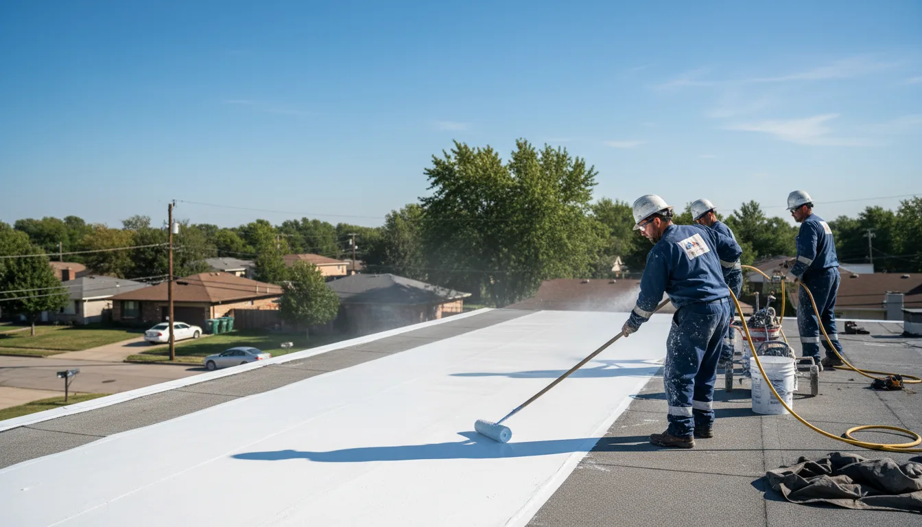 Commercial roof coating in South Barre, VT near me